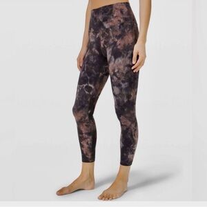 Lululemon Align Leggings Tie Dye Grey/Black/Pink